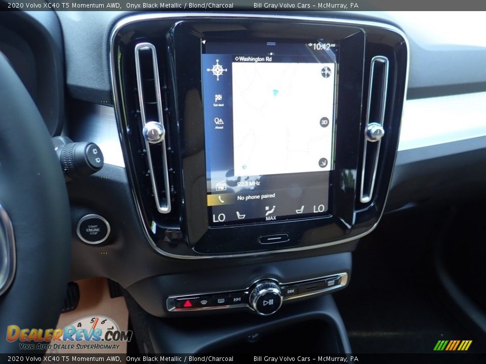 2020 Volvo XC40 T5 Momentum AWD Onyx Black Metallic / Blond/Charcoal Photo #14