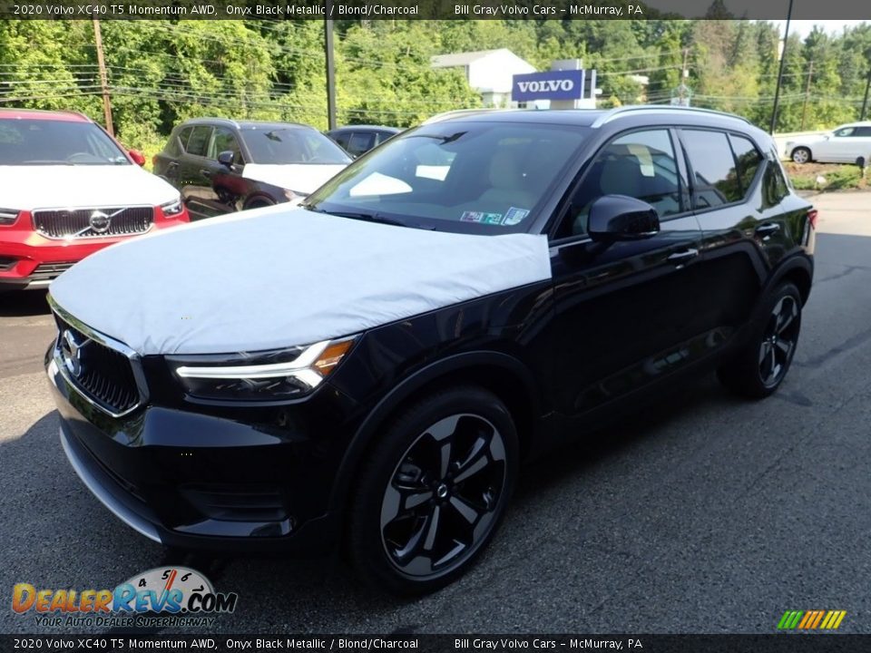 2020 Volvo XC40 T5 Momentum AWD Onyx Black Metallic / Blond/Charcoal Photo #5