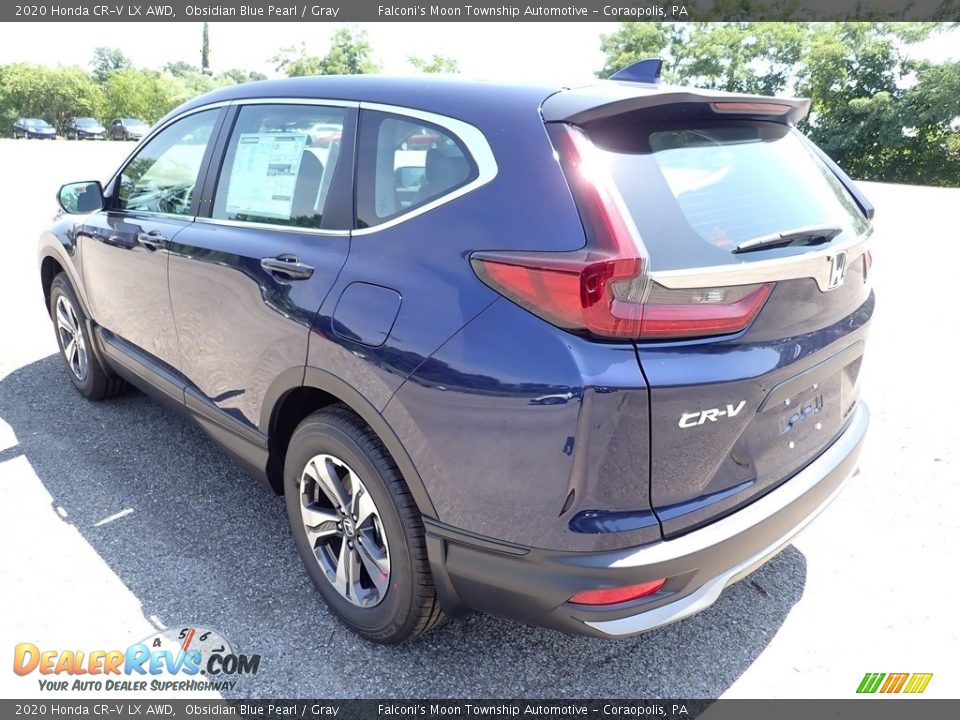 2020 Honda CR-V LX AWD Obsidian Blue Pearl / Gray Photo #2