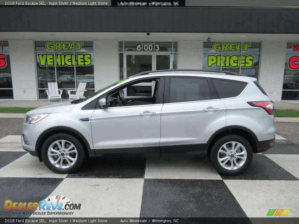 2018 Ford Escape SEL Ingot Silver / Medium Light Stone Photo #1