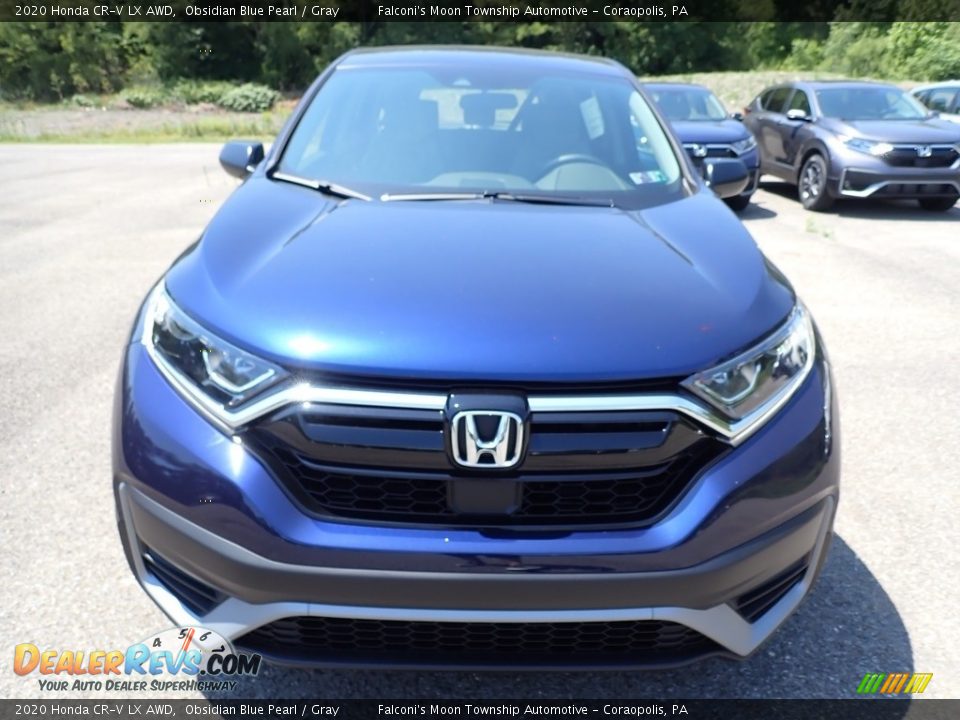 2020 Honda CR-V LX AWD Obsidian Blue Pearl / Gray Photo #6