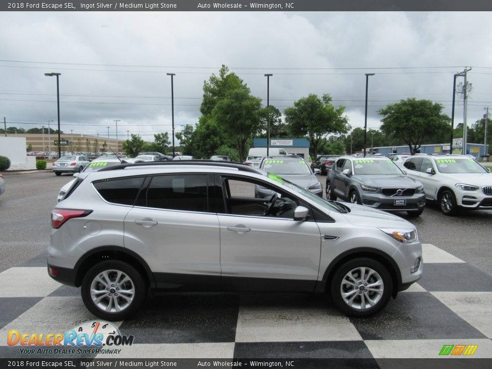 2018 Ford Escape SEL Ingot Silver / Medium Light Stone Photo #3