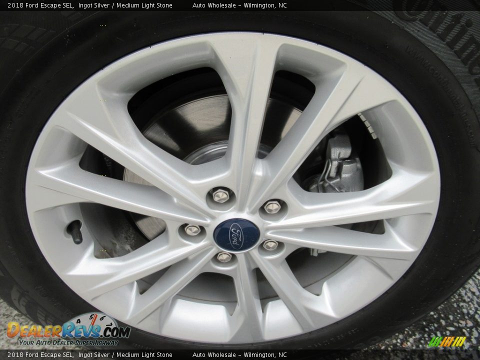 2018 Ford Escape SEL Ingot Silver / Medium Light Stone Photo #7