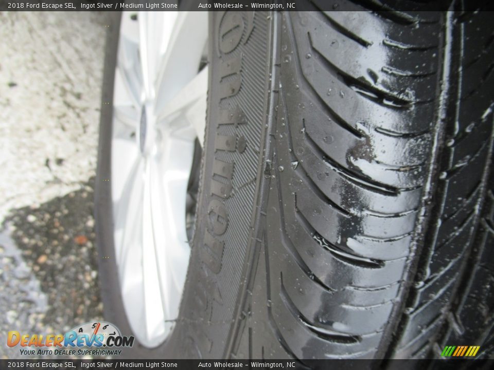 2018 Ford Escape SEL Ingot Silver / Medium Light Stone Photo #8