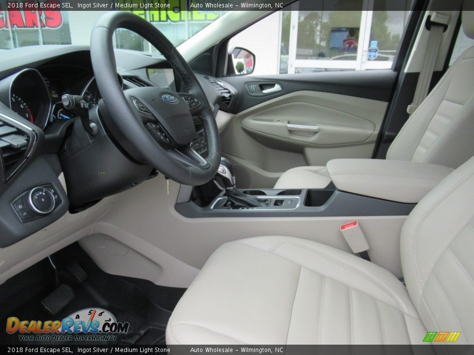 2018 Ford Escape SEL Ingot Silver / Medium Light Stone Photo #10
