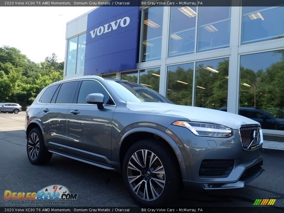Front 3/4 View of 2020 Volvo XC90 T6 AWD Momentum Photo #1