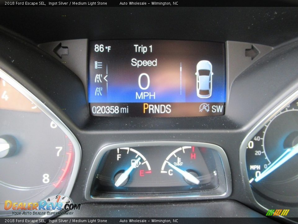 2018 Ford Escape SEL Ingot Silver / Medium Light Stone Photo #15