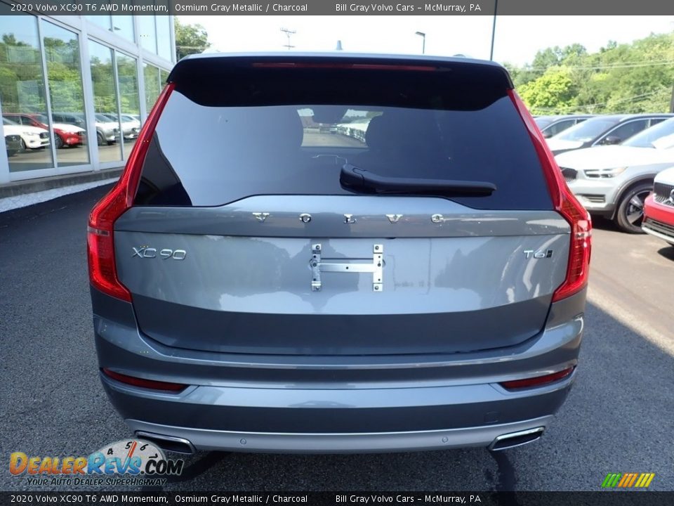 2020 Volvo XC90 T6 AWD Momentum Osmium Gray Metallic / Charcoal Photo #3
