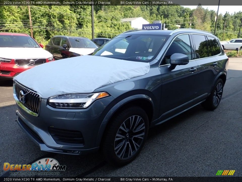 2020 Volvo XC90 T6 AWD Momentum Osmium Gray Metallic / Charcoal Photo #5