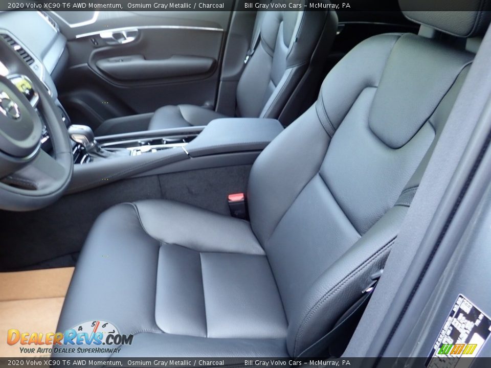 Front Seat of 2020 Volvo XC90 T6 AWD Momentum Photo #7