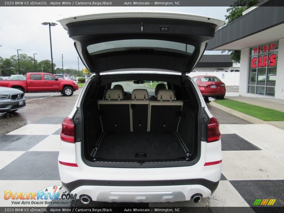 2020 BMW X3 sDrive30i Alpine White / Canberra Beige/Black Photo #5