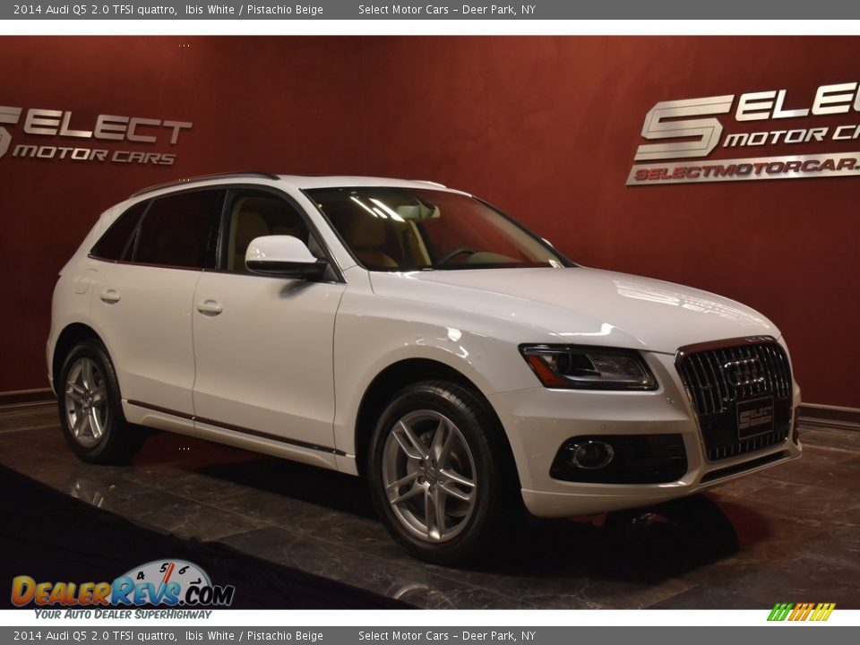 2014 Audi Q5 2.0 TFSI quattro Ibis White / Pistachio Beige Photo #3