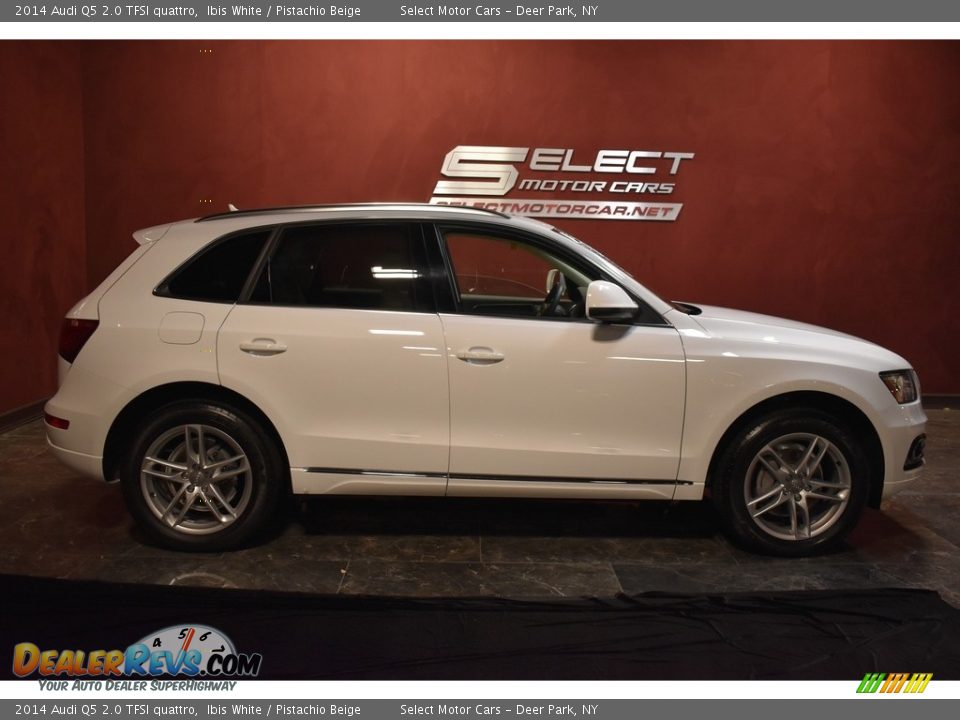 2014 Audi Q5 2.0 TFSI quattro Ibis White / Pistachio Beige Photo #4