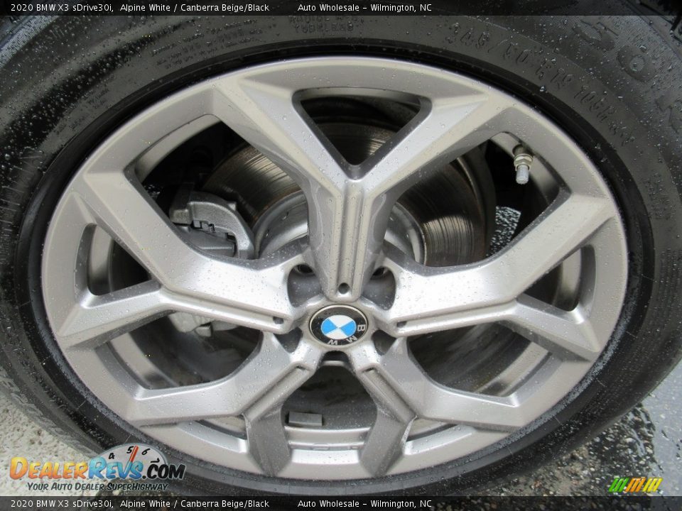 2020 BMW X3 sDrive30i Alpine White / Canberra Beige/Black Photo #7