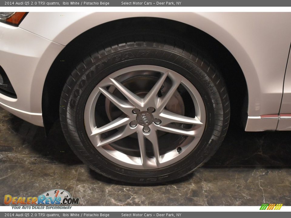 2014 Audi Q5 2.0 TFSI quattro Ibis White / Pistachio Beige Photo #7