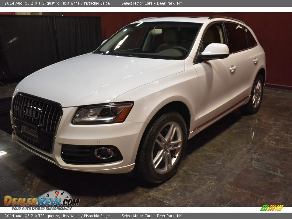 2014 Audi Q5 2.0 TFSI quattro Ibis White / Pistachio Beige Photo #9