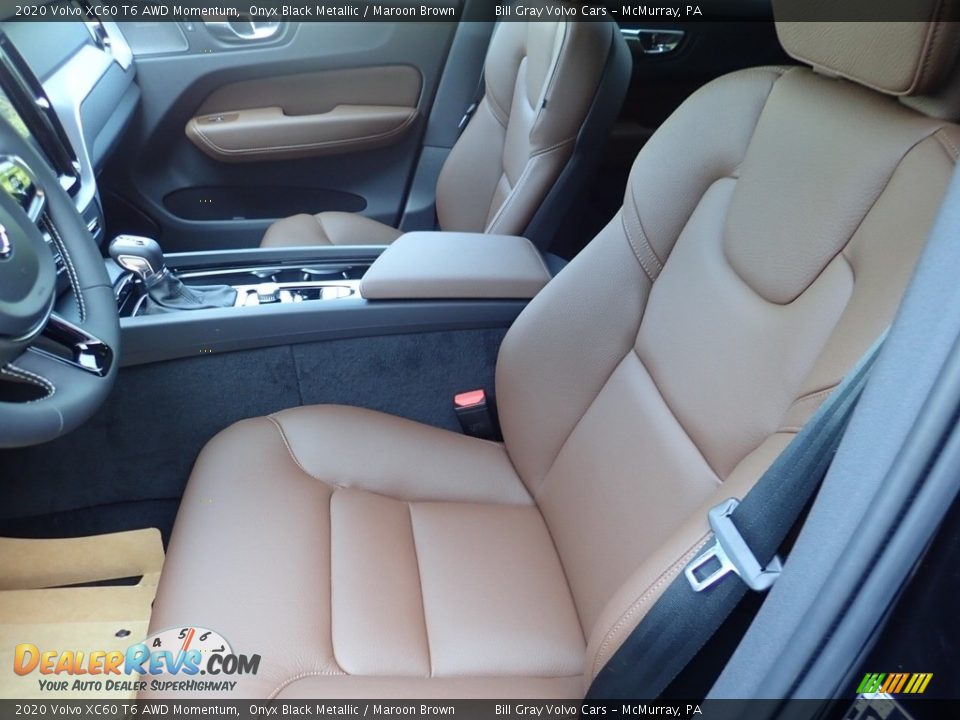 Front Seat of 2020 Volvo XC60 T6 AWD Momentum Photo #7