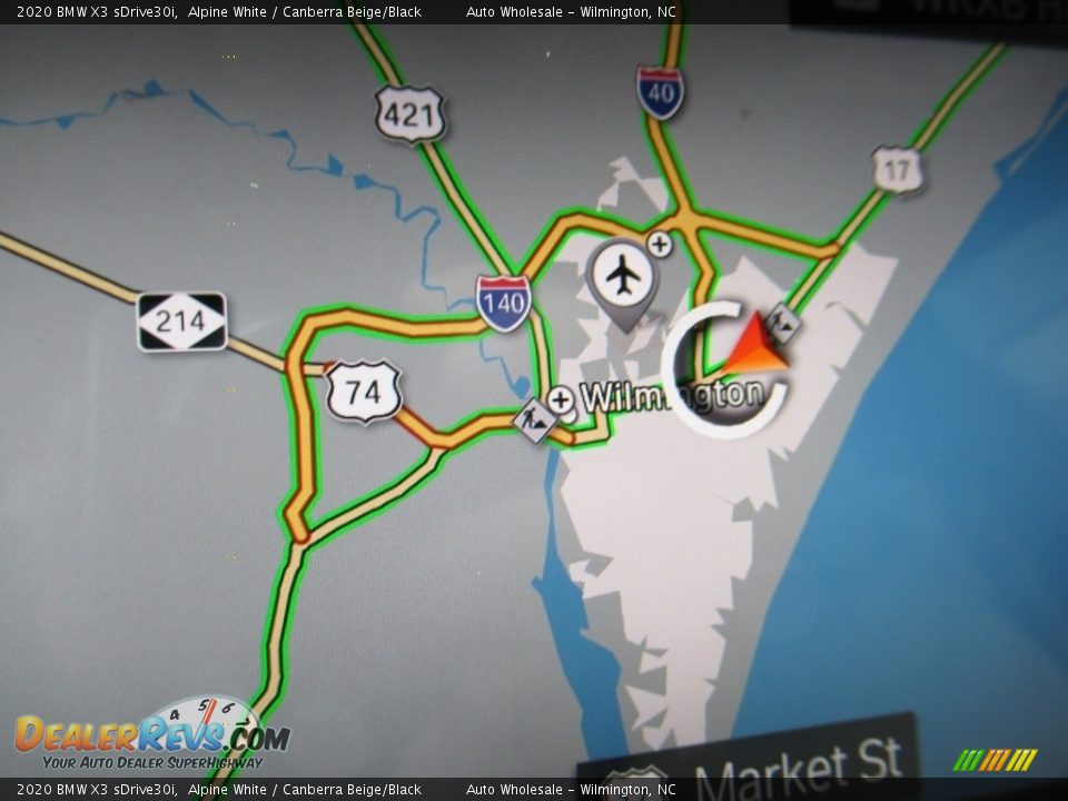 2020 BMW X3 sDrive30i Alpine White / Canberra Beige/Black Photo #16