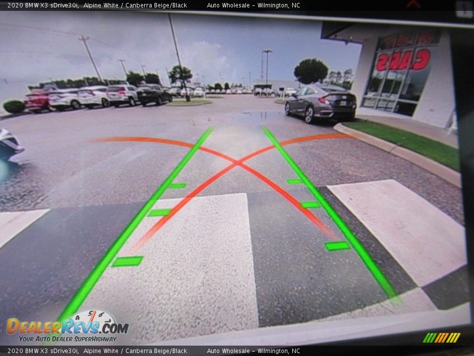 2020 BMW X3 sDrive30i Alpine White / Canberra Beige/Black Photo #18