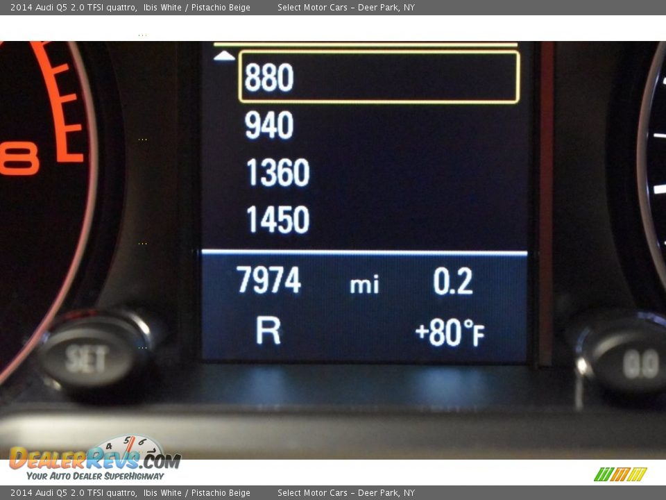 2014 Audi Q5 2.0 TFSI quattro Ibis White / Pistachio Beige Photo #22