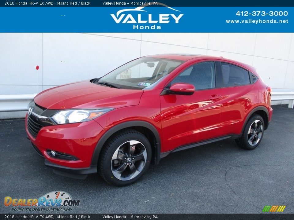 2018 Honda HR-V EX AWD Milano Red / Black Photo #1