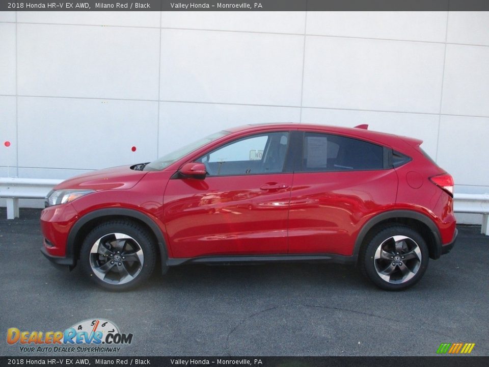 2018 Honda HR-V EX AWD Milano Red / Black Photo #2