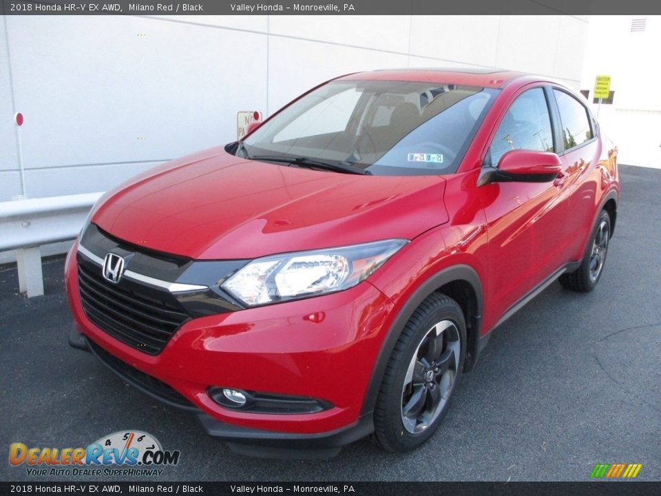 2018 Honda HR-V EX AWD Milano Red / Black Photo #9