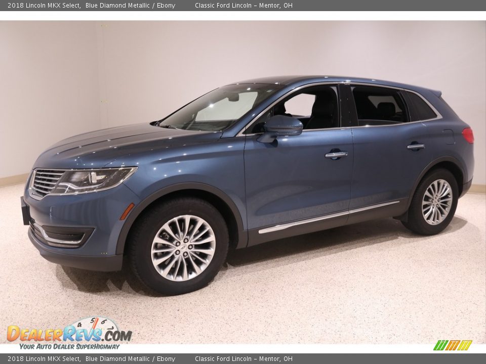 2018 Lincoln MKX Select Blue Diamond Metallic / Ebony Photo #3