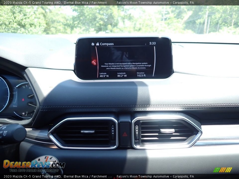 2020 Mazda CX-5 Grand Touring AWD Eternal Blue Mica / Parchment Photo #14