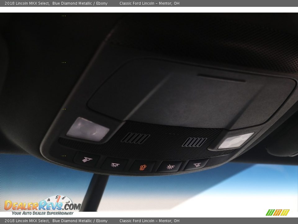 2018 Lincoln MKX Select Blue Diamond Metallic / Ebony Photo #10