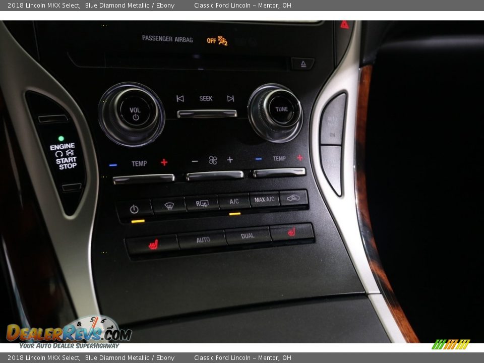 2018 Lincoln MKX Select Blue Diamond Metallic / Ebony Photo #17