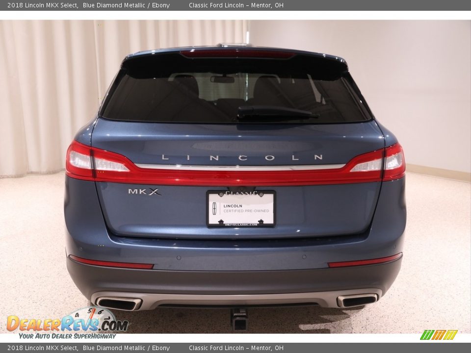 2018 Lincoln MKX Select Blue Diamond Metallic / Ebony Photo #22