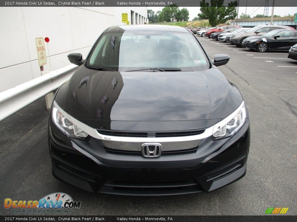 2017 Honda Civic LX Sedan Crystal Black Pearl / Black Photo #8
