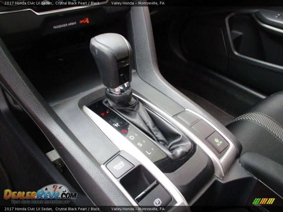 2017 Honda Civic LX Sedan Crystal Black Pearl / Black Photo #15