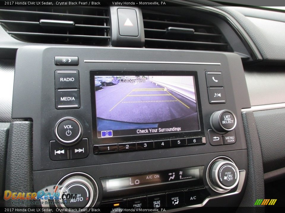 2017 Honda Civic LX Sedan Crystal Black Pearl / Black Photo #16