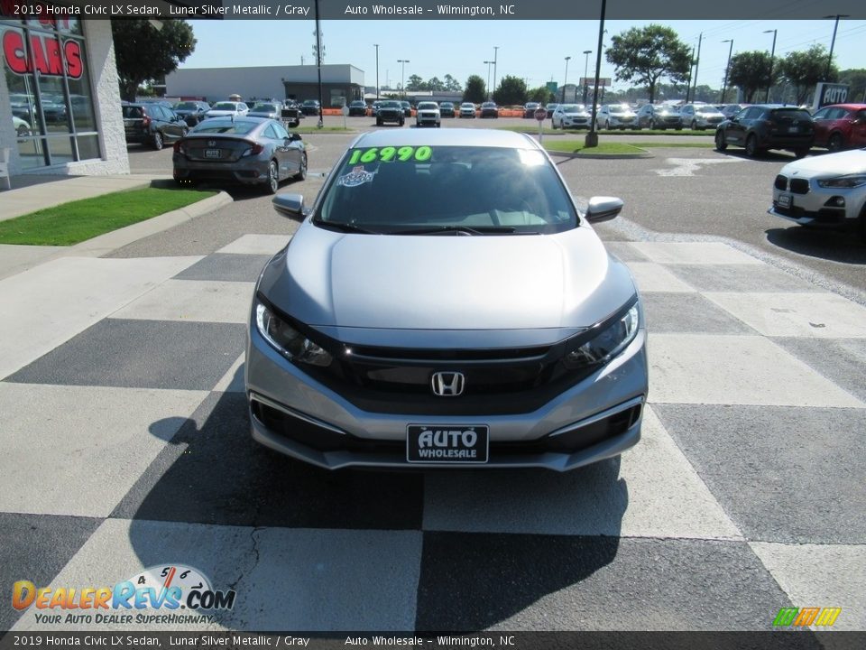 2019 Honda Civic LX Sedan Lunar Silver Metallic / Gray Photo #2