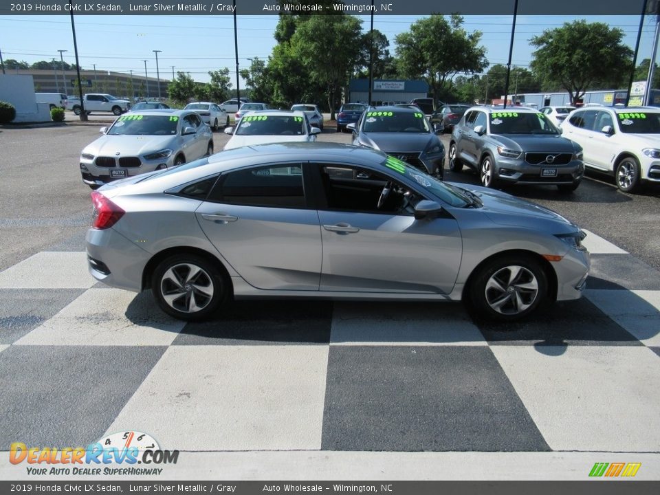 2019 Honda Civic LX Sedan Lunar Silver Metallic / Gray Photo #3
