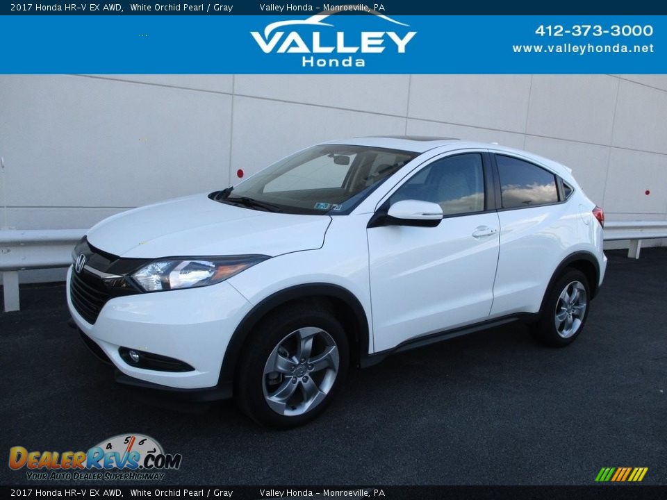 2017 Honda HR-V EX AWD White Orchid Pearl / Gray Photo #1