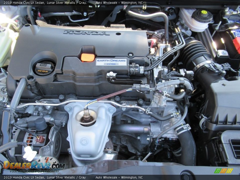 2019 Honda Civic LX Sedan Lunar Silver Metallic / Gray Photo #6