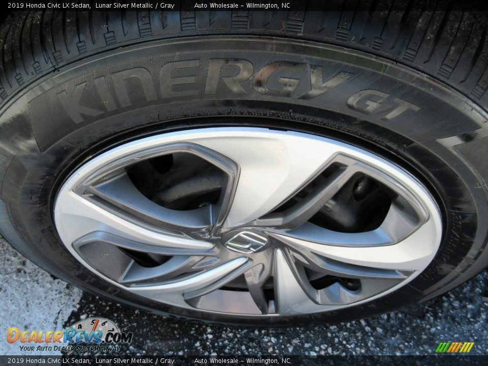 2019 Honda Civic LX Sedan Lunar Silver Metallic / Gray Photo #7