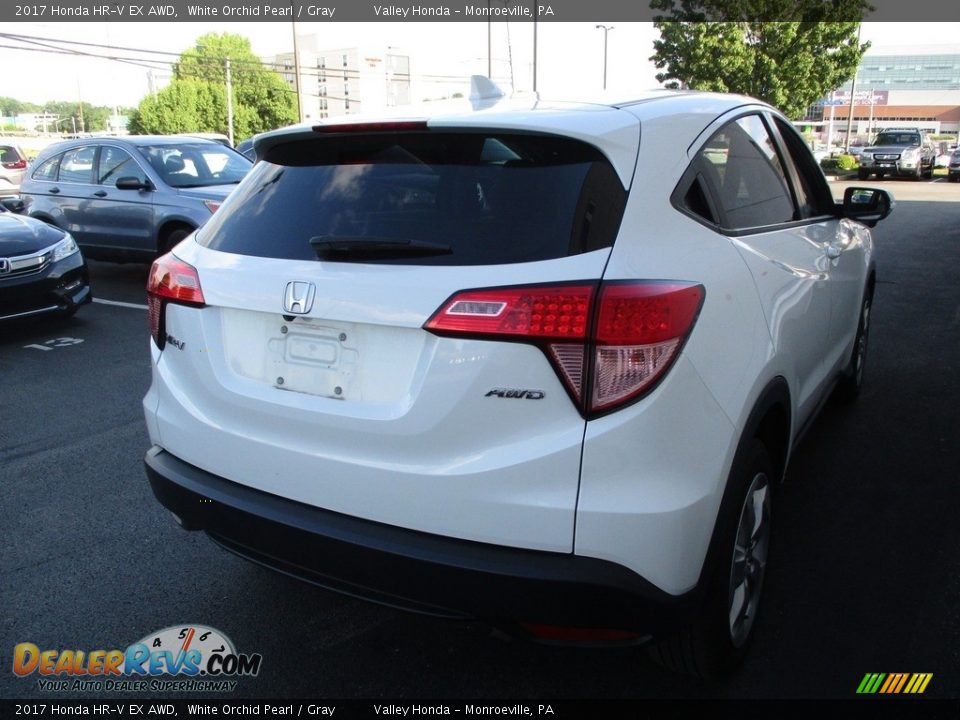 2017 Honda HR-V EX AWD White Orchid Pearl / Gray Photo #5