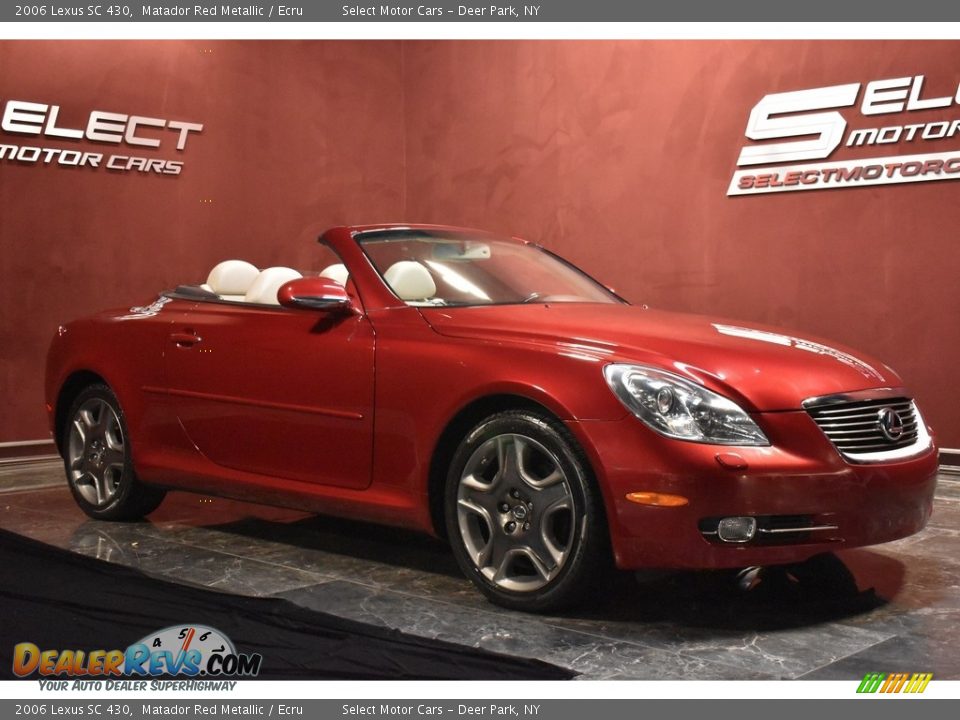 2006 Lexus SC 430 Matador Red Metallic / Ecru Photo #3