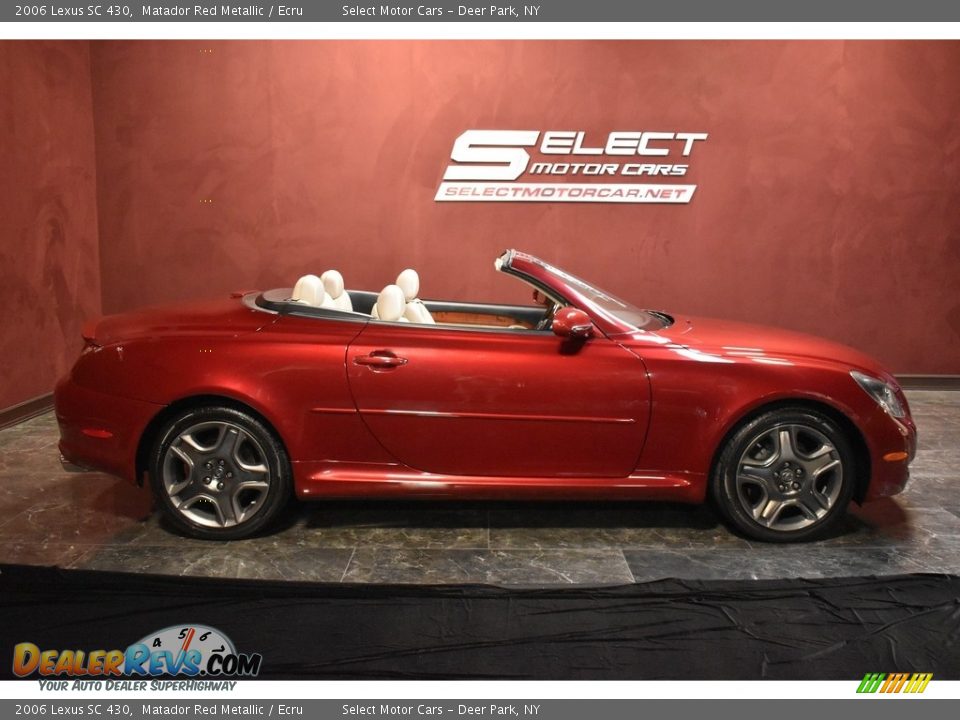 2006 Lexus SC 430 Matador Red Metallic / Ecru Photo #4