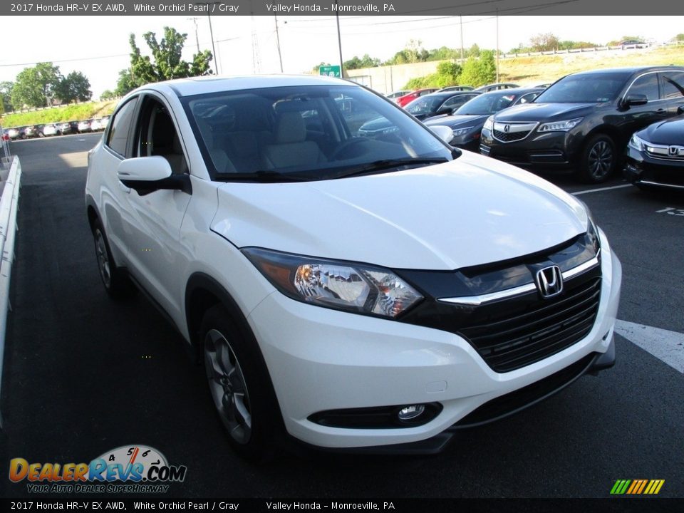 2017 Honda HR-V EX AWD White Orchid Pearl / Gray Photo #8