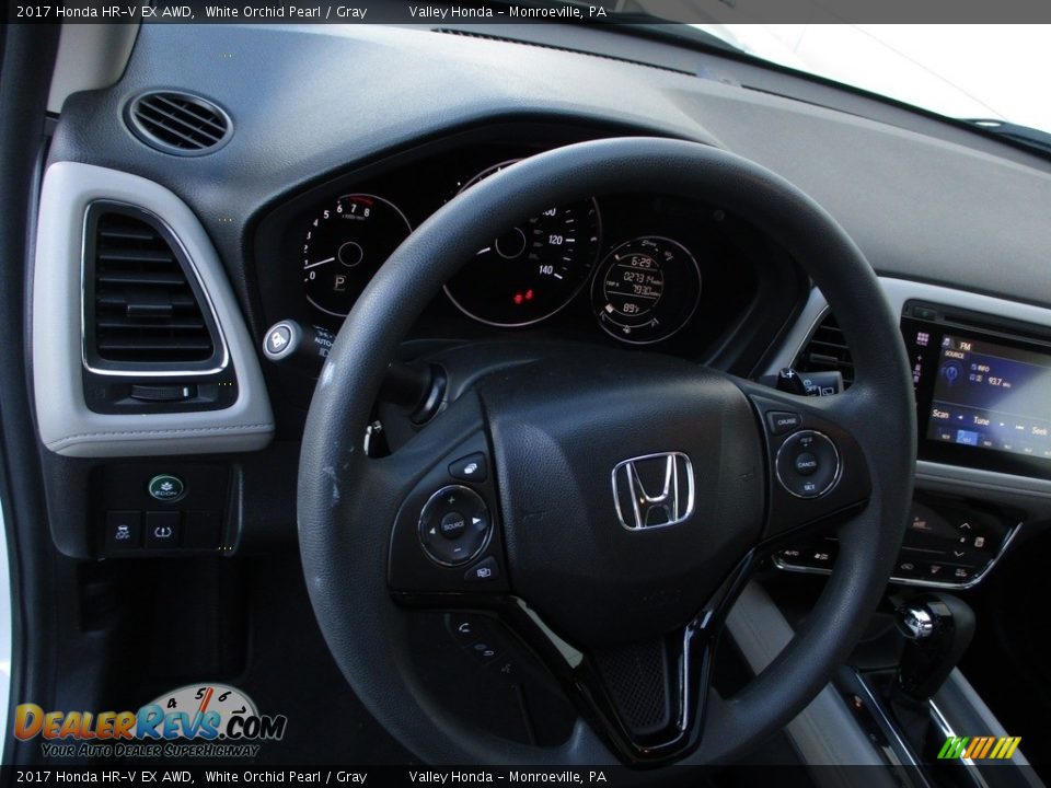 2017 Honda HR-V EX AWD White Orchid Pearl / Gray Photo #15