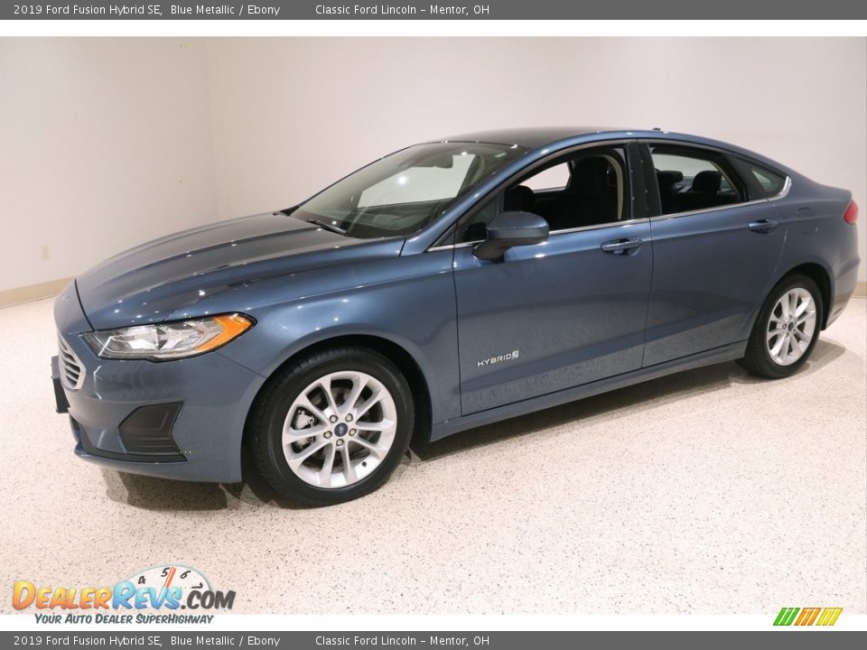 2019 Ford Fusion Hybrid SE Blue Metallic / Ebony Photo #3