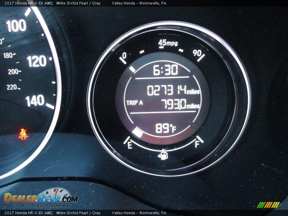 2017 Honda HR-V EX AWD White Orchid Pearl / Gray Photo #20