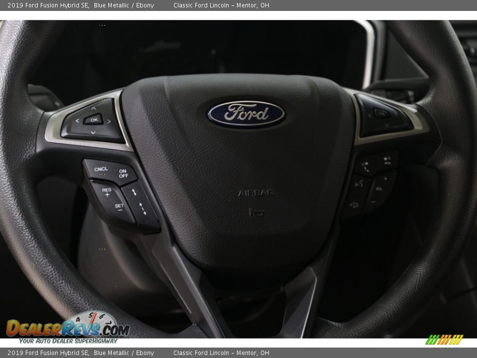 2019 Ford Fusion Hybrid SE Blue Metallic / Ebony Photo #8