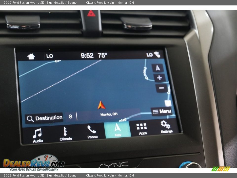 2019 Ford Fusion Hybrid SE Blue Metallic / Ebony Photo #14