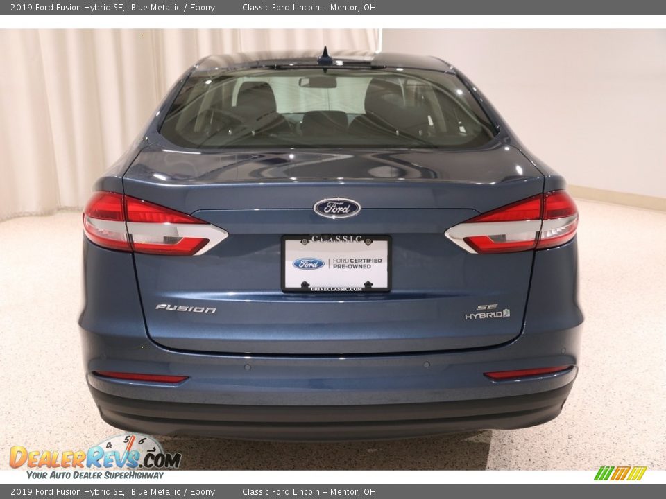2019 Ford Fusion Hybrid SE Blue Metallic / Ebony Photo #24